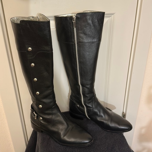 Michael Kors Shoes - MK Black Leather Boots